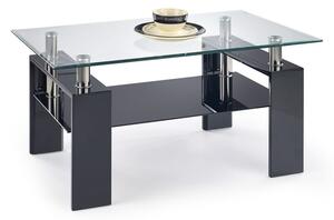 Halmar Konferenční stolek Diana H, sklo/černý