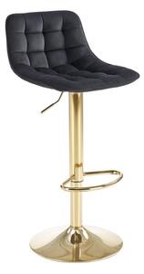 Halmar Barová židle H120, černá/zlatá