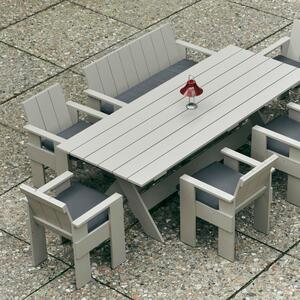 HAY Zahradní lavice Crate Dining Bench, White