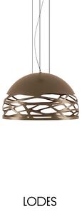 Lodes Závěsné svítidlo Kelly S Dome, Ø 50 cm, 3xE27 Barva: Hnědá
