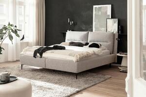 ČALOUNĚNÁ POSTEL, 180/200 cm, krémová, černá MID.YOU - Online Only postele, Online Only