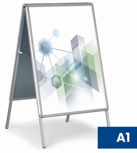Reklamní A stojan A1, 585 × 835 mm, hliníkový rám