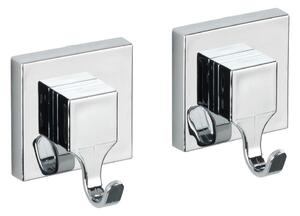 WENKO 22688100-Háček VACUUM-LOC QUADRO ED 6x7 cm stříbrná/lesk. chrom
