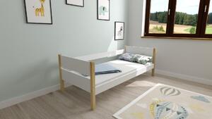 Dětská postel Tina bílá/sosna 160 x 80 cm + rošt ZDARMA