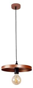 Duolla - Lustr na lanku IRONLINE 1xE27/15W/230V pr. 30 cm měděná/černá