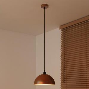 Duolla - Lustr na lanku IRONLINE 1xE27/15W/230V pr. 27 cm měděná/černá
