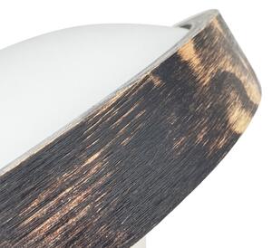 LED Stropní svítidlo OAK SMOKY SLIM LED/20W/230V 4000K pr. 27 cm dub/tmavě hnědá