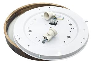 Brilagi - Stropní svítidlo CARVALHO SLIM SMOKEY 2xE27/60W/230V dub pr. 37,5 cm