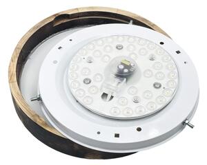 Brilagi - LED Stropní svítidlo CARVALHO SLIM SMOKEY LED/20W/230V dub pr. 27,5 cm