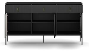 Komoda SUE 155x83x39 cm černá