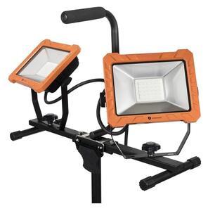 LED Reflektor se stojanem 2xLED/30W/230V 4000K IP65 oranžová/černá