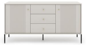 Komoda LUE 155x79x39 cm béžová/černá