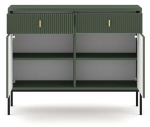 Komoda SUE 104x83x39 cm zelená/černá