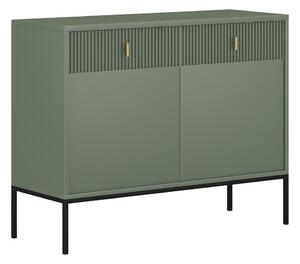 Komoda SUE 104x83x39 cm zelená/černá