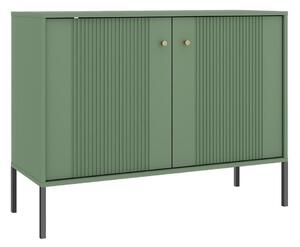 Komoda LUE 105x79x39 cm zelená/černá