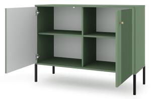 Komoda LUE 105x79x39 cm zelená/černá