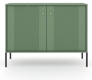 Komoda LUE 105x79x39 cm zelená/černá