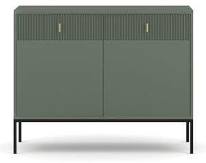 Komoda SUE 104x83x39 cm zelená/černá