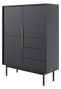Komoda ELI 104x140x39 cm černá