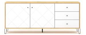 Komoda SULA 183x75x40 cm dub artisan/bílá