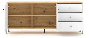 Komoda SULA 183x75x40 cm dub artisan/bílá