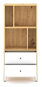 Komoda SULA 64x135x40 cm dub artisan/bílá