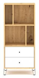 Komoda SULA 64x135x40 cm dub artisan/bílá