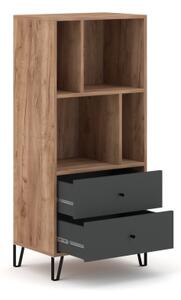 Komoda SULA 64x135x40 cm dub craft/černá