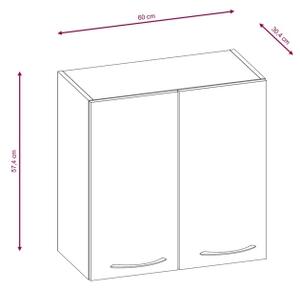 Kuchyňská linka VALERIA 240 cm hnědá/dub sonoma