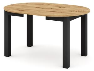 Rozkládací jídelní stůl WILY 103/142x103 cm dub artisan/černá