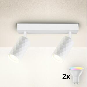 Brilagi - LED RGBW Stmívatelné bodové svítidlo SELE DIAMANT 2xGU10/4,8W/230V bílá