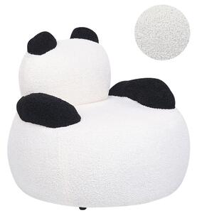 Dětské křeslo Panda VIBY Buklé Bílá