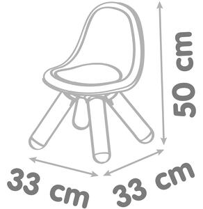 Dětská židle s opěradlem Smoby, červená