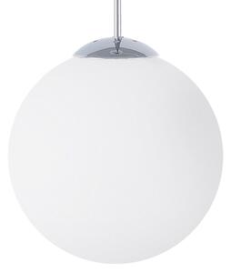 Závěsná lampa BARROW Sklo Bílá