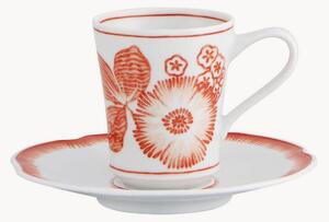 Porcelánový šálek na espresso's podšálkem Coralina