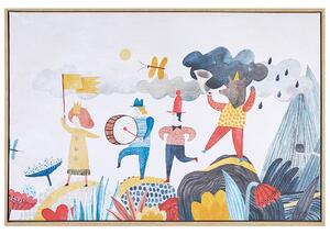 Plátno BIBBIENA 63 x 99 cm Dětský motiv Vícebarevná