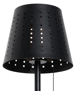 Venkovní stojací lampa černá včetně LED 3-stupňově stmívatelná na solární energii - Ferre