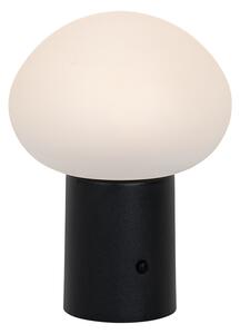 Stolní lampa černá včetně LED 3-stupňové stmívatelné dobíjecí - Louise