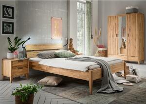 Dubova manželská postel z masivu MIDO dub přírodní plocha spaní 200x200