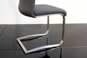 Jídelní židle z pravé kůže ARCO 2 barva černá