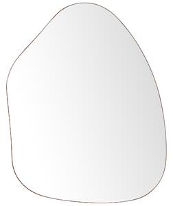 Zrcadlo PUTEAUX 70 cm 92 cm Kov Zlatá