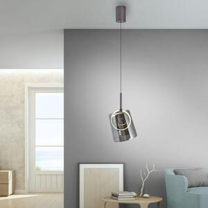 Paul Neuhaus Závěsné LED svítidlo ZULA 7,5W, ø 15,8 cm, 3000K, nastavitelná výška Barva: Kouřová