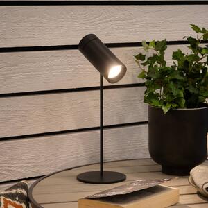 Konstsmide LED stolní lampa Multi na baterie, černá, výška 30 cm, IP54, stmívatelný, Černá, Obývací pokoj / jídelna, Hliník, Moderní