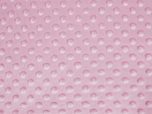 Biante Hřejivé ložní povlečení Minky 3D puntíky MKP-049 Světle fialovorůžové Jednolůžko 140x200 a 70x90 cm