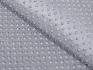 Biante Dětský povlak na polštář Minky 3D puntíky MKP-048 Šedý 40 x 60 cm