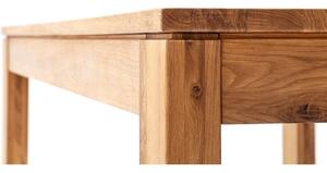 Rozkládací jídelní stůl z masivu ANTADO dub divoký Velikost stolu 140x90
