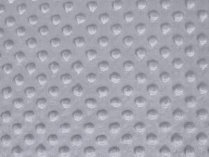 Biante Hřejivé ložní povlečení Minky 3D puntíky MKP-048 Šedé Jednolůžko 140x200 a 70x90 cm