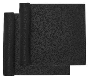 Livarno® Ubrus, 130 x 170 cm / Sada běhounů, 50 x 150 cm, 2 kusy (50 x 150 cm, černá) (100397043002)