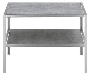 Čtvercový konferenční stolek ORINOCO šedá keramika/nerez ocel