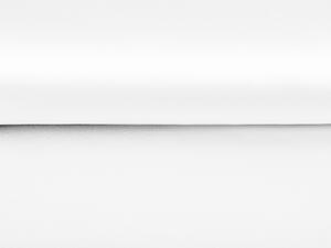 Látka polyesterový satén LUX-030 Bílá - šířka 150 cm
